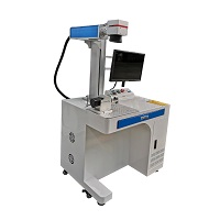 Machine de gravure laser en acier inoxydable 30W Machine de marquage à la plaque signalétique Plastique automatique