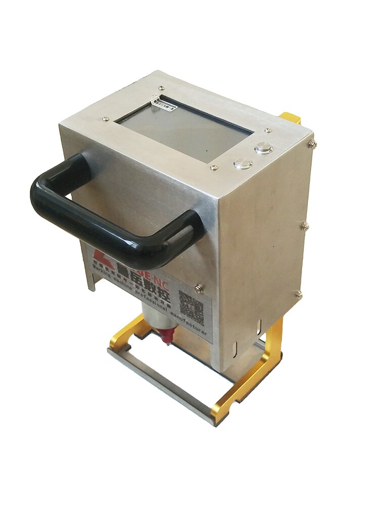 Machine de gravure électrique portative, machine de codage de timbres en acier sur rail